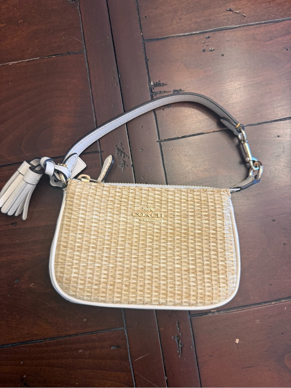 Coach Nolita 15 Mini Bag in straw